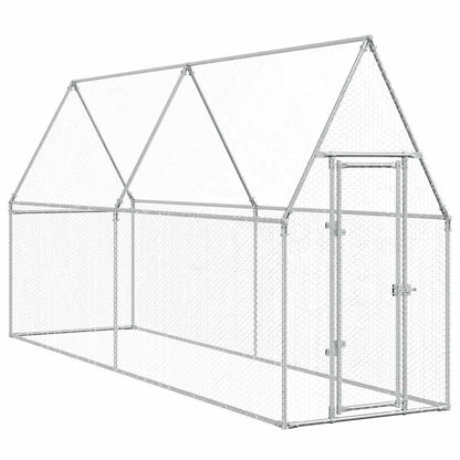 Chicken Cage Silver 400x100x190 cm Galvanised Steel