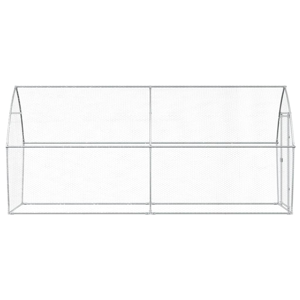 Chicken Cage Silver 400x105x182 cm Galvanised Steel