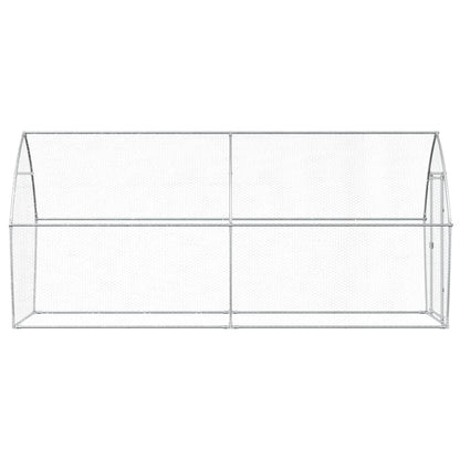 Chicken Cage Silver 400x105x182 cm Galvanised Steel