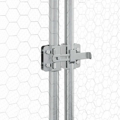 Chicken Cage Silver 400x105x182 cm Galvanised Steel