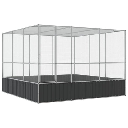 Aviary Silver 311x307x212 cm Steel
