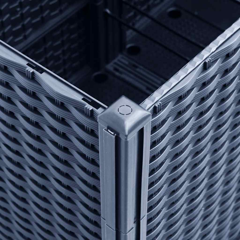 Garden Planter Blue Grey 160x160x53 cm PP