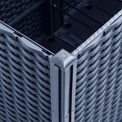 Garden Planter Blue Grey 160x160x53 cm PP