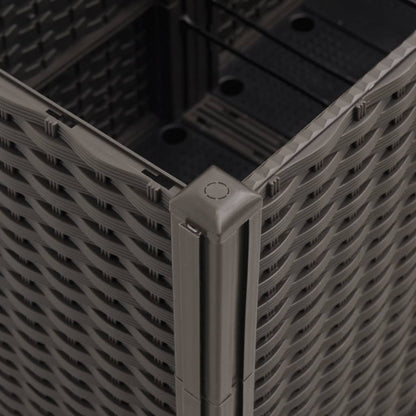 Garden Planter Brown 160x160x53 cm PP