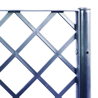 Garden Planter with Trellis Blue Grey 40x40x142 cm PP