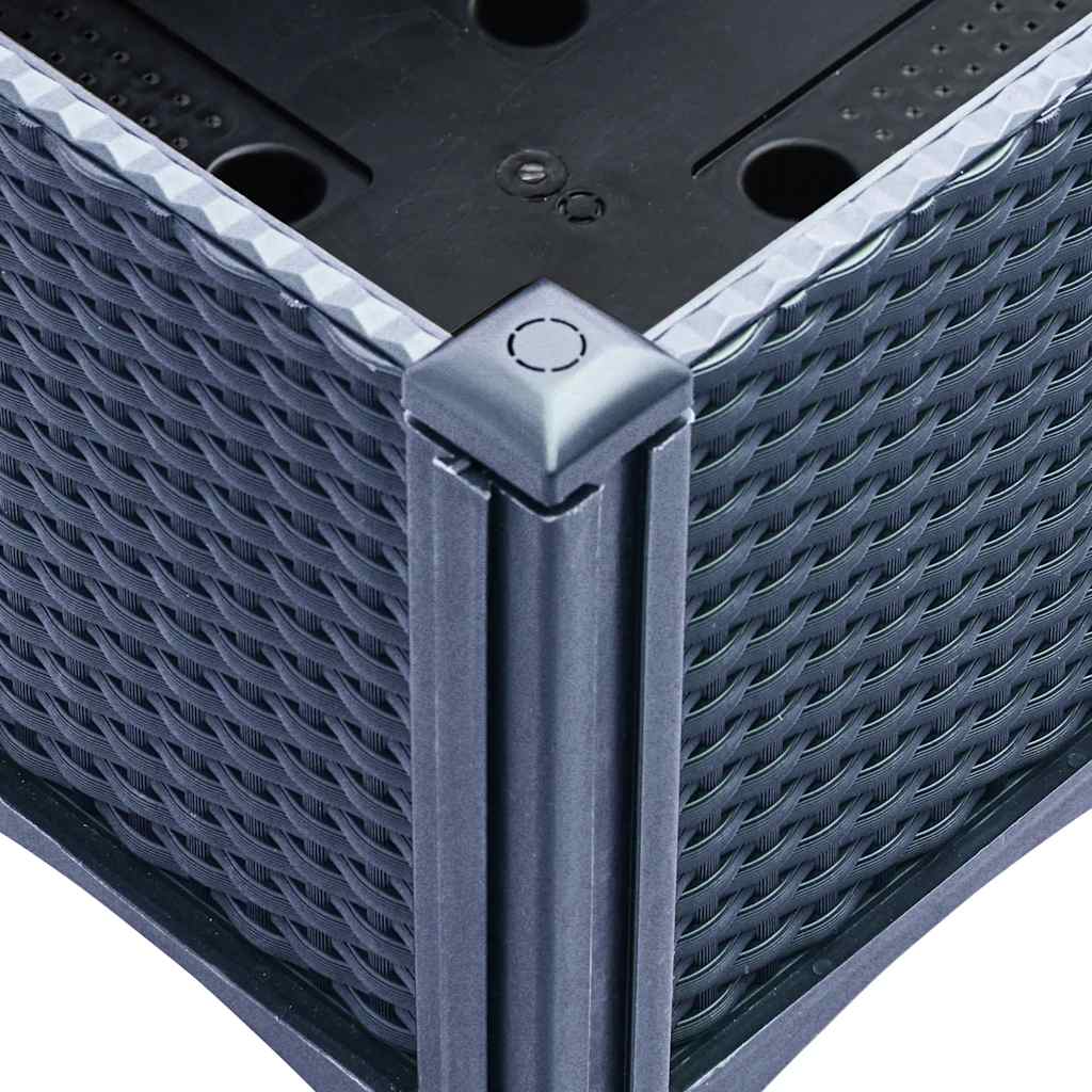 Garden Planter with Trellis Blue Grey 160x120x142 cm PP