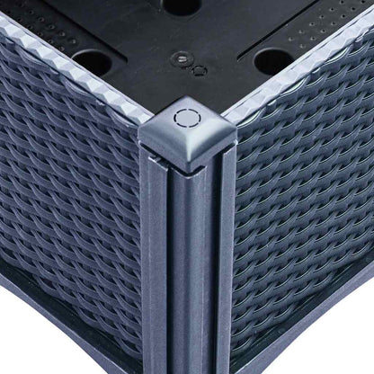 Garden Planter with Trellis Blue Grey 160x120x142 cm PP