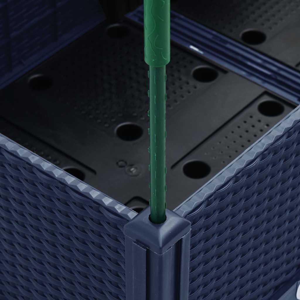 Garden Planter with Trellis Blue Grey 160x120x142.5 cm PP