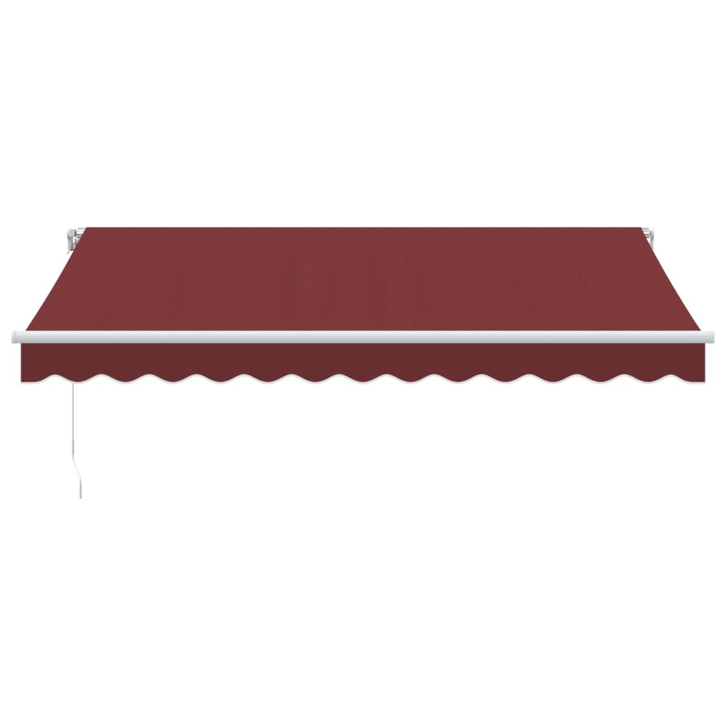 Manual Retractable Awning Burgundy 350x250 cm