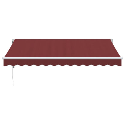 Automatic Retractable Awning Burgundy 350x250 cm