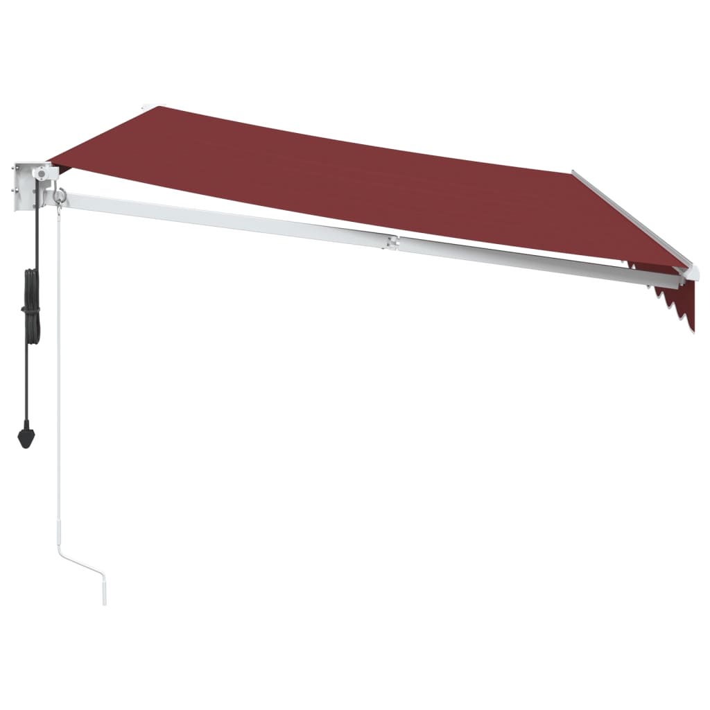 Automatic Retractable Awning Burgundy 350x250 cm