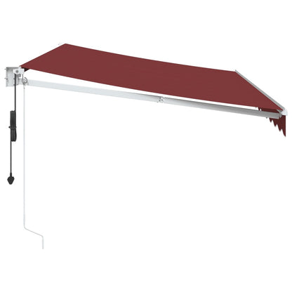 Automatic Retractable Awning Burgundy 350x250 cm