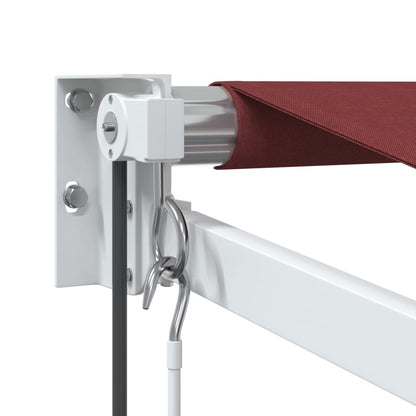 Automatic Retractable Awning Burgundy 350x250 cm