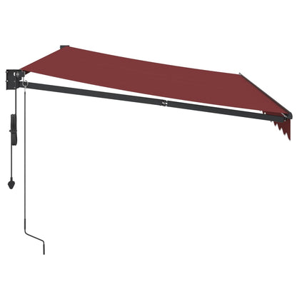 Automatic Retractable Awning Burgundy 350x250 cm
