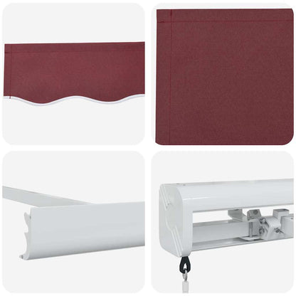 Manual Retractable Awning Burgundy 300x250 cm
