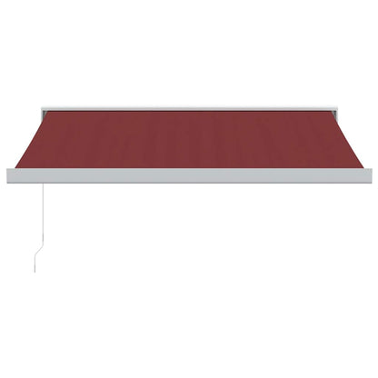 Manual Retractable Awning Burgundy 350x250 cm