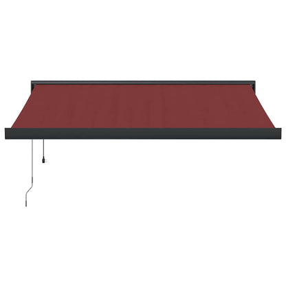 Automatic Retractable Awning Burgundy 350x250 cm