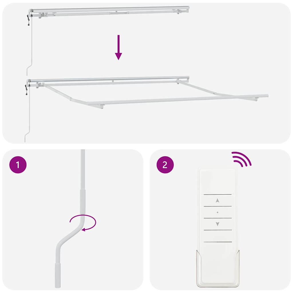 Automatic Retractable Awning Brown 300x250 cm