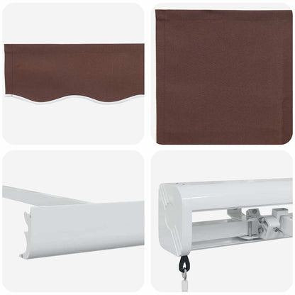 Manual Retractable Awning Brown 300x250 cm