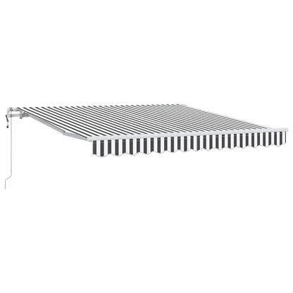 Automatic Retractable Awning Anthracite&White 300x250 cm