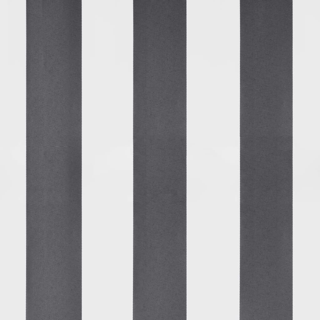 Manual Retractable Awning with LED Anthracite&White 400x300 cm