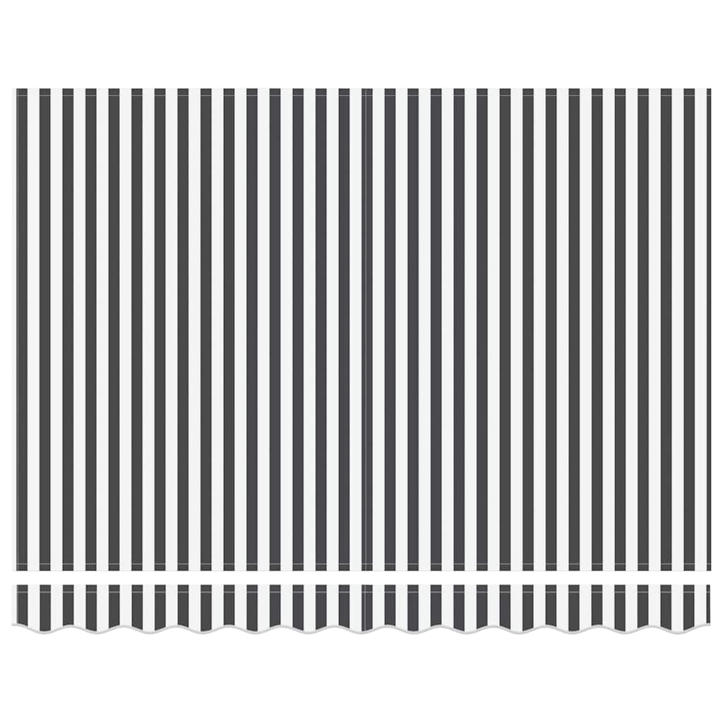 Retractable Awning Anthracite and White 3x2.5 m Fabric&Aluminium