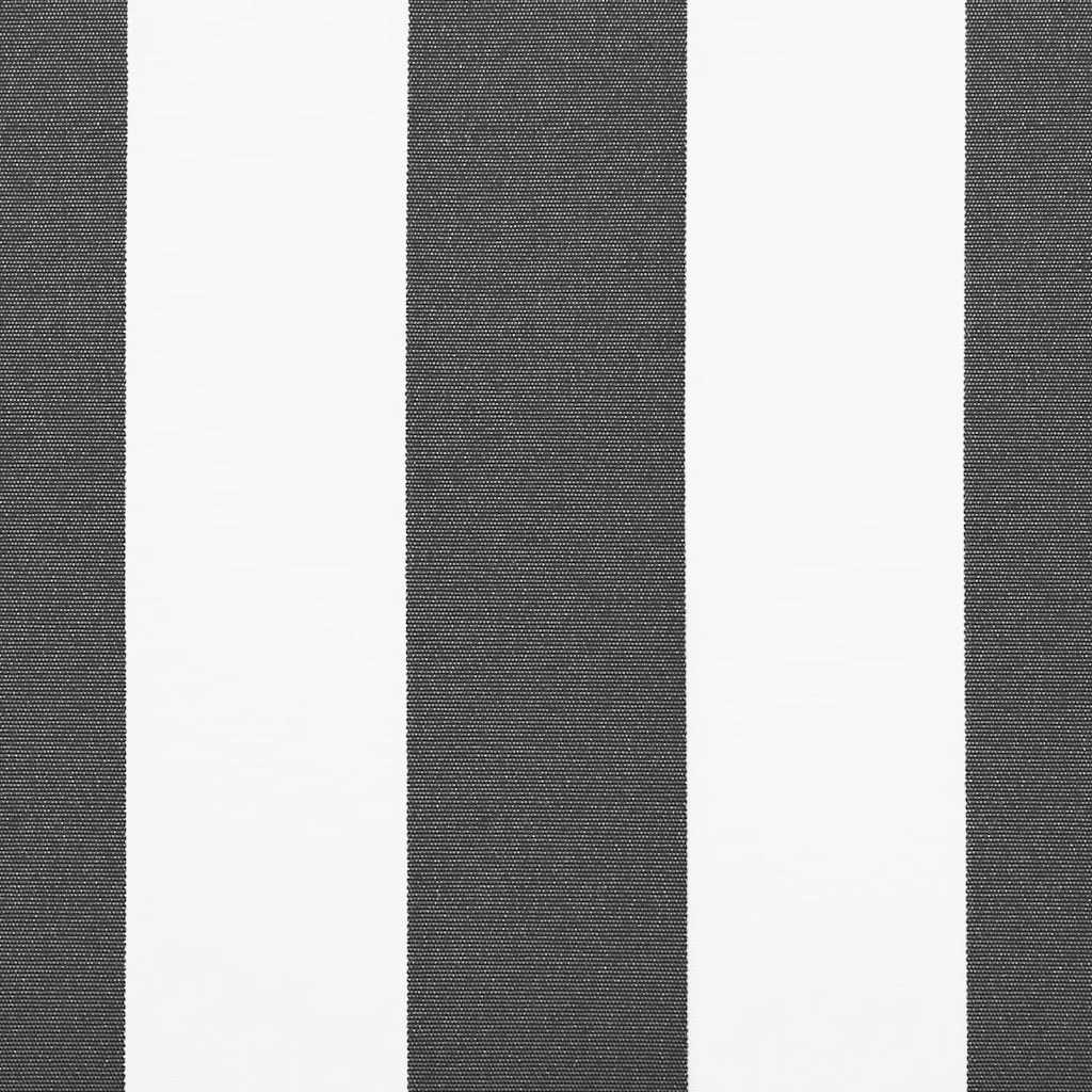 Retractable Awning Anthracite and White 3x2.5 m Fabric&Aluminium