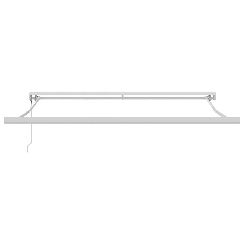 Retractable Awning Anthracite and White 3x2.5 m Fabric&Aluminium