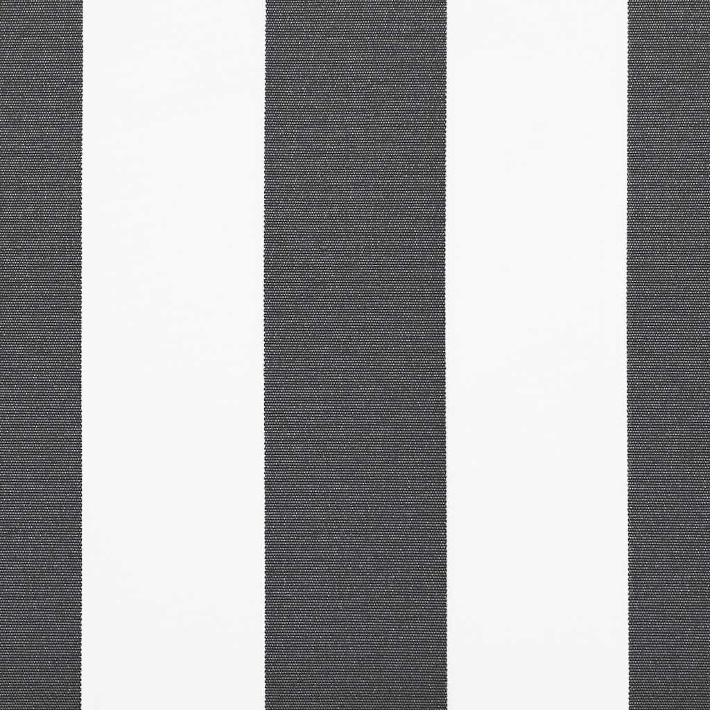 Retractable Awning Anthracite and White 3x2.5 m Fabric&Aluminium