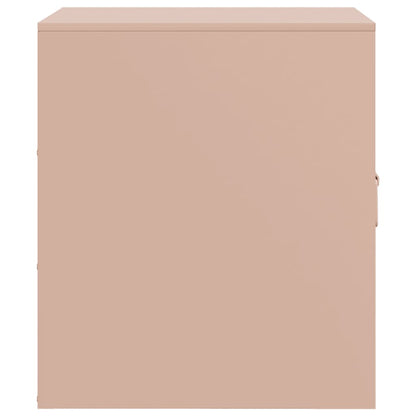 Bedside Cabinets 2 pcs Pink 34.5x39x44 cm Steel