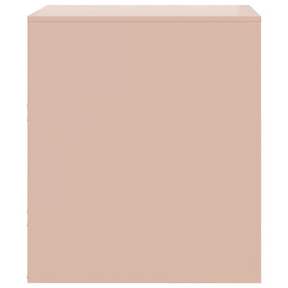 Bedside Cabinet Pink 34.5x39x44 cm Steel