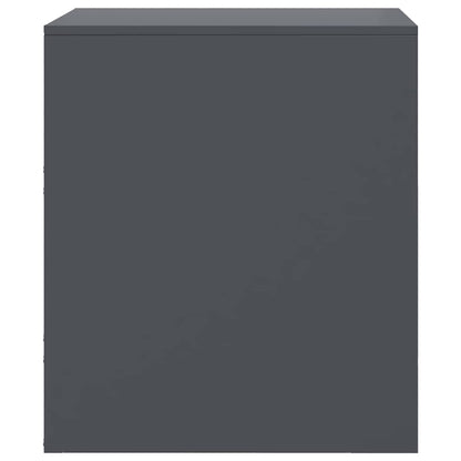 Bedside Cabinets 2 pcs Anthracite 34.5x39x44 cm Steel