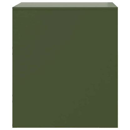 Bedside Cabinets 2 pcs Green 34.5x39x44 cm Steel