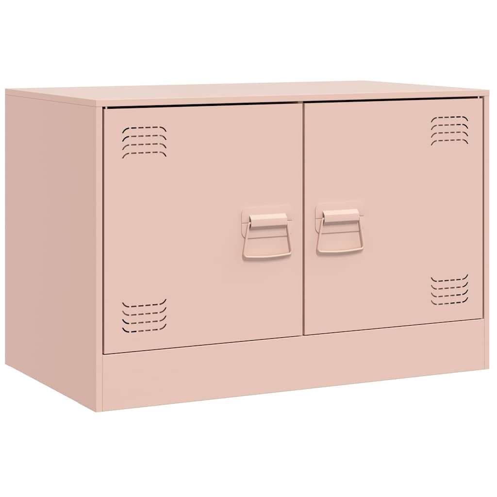 TV Cabinets 2 pcs Pink 67x39x44 cm Steel