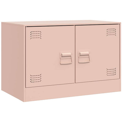 TV Cabinets 2 pcs Pink 67x39x44 cm Steel