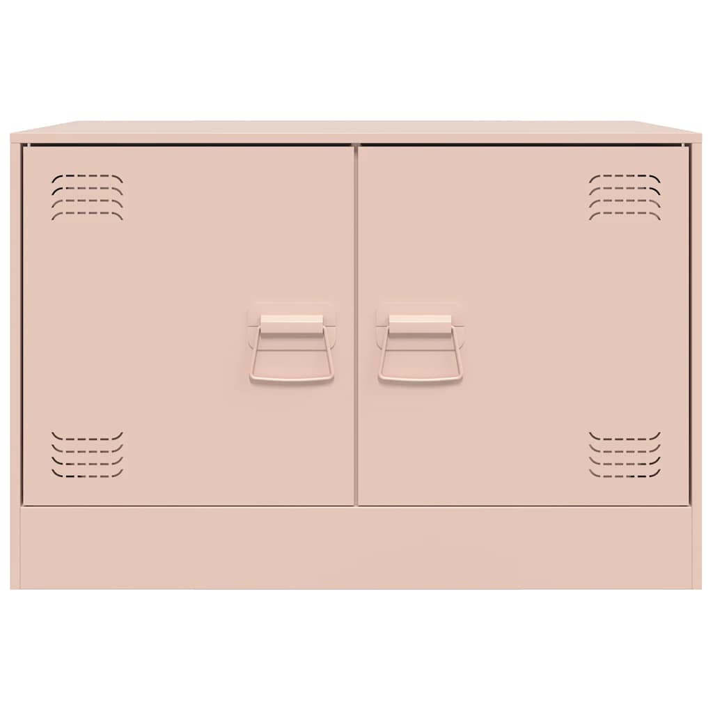TV Cabinets 2 pcs Pink 67x39x44 cm Steel