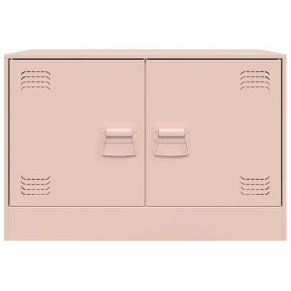 TV Cabinets 2 pcs Pink 67x39x44 cm Steel