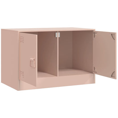 TV Cabinets 2 pcs Pink 67x39x44 cm Steel