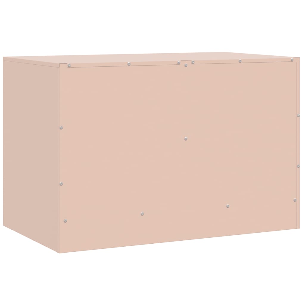 TV Cabinets 2 pcs Pink 67x39x44 cm Steel