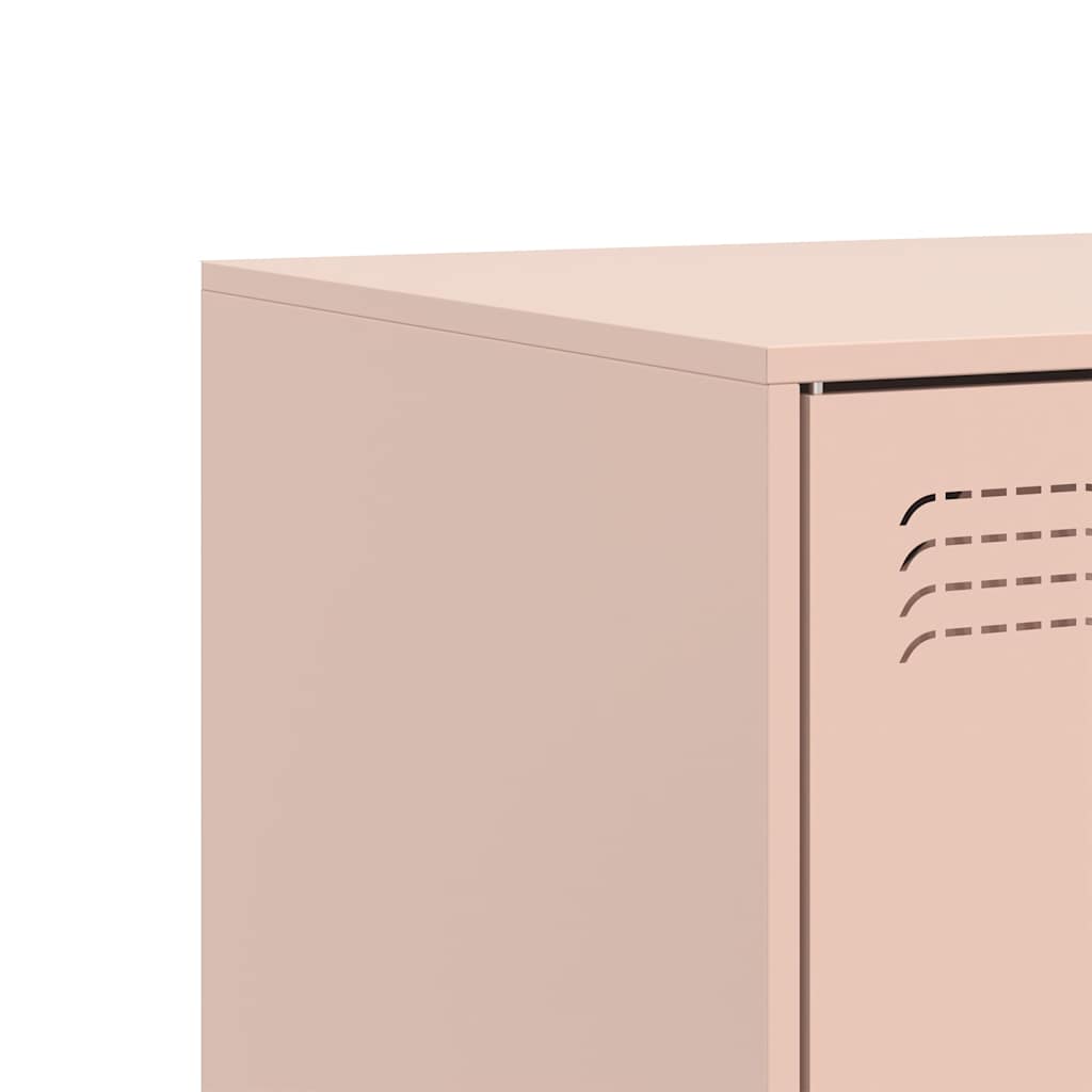 TV Cabinets 2 pcs Pink 67x39x44 cm Steel