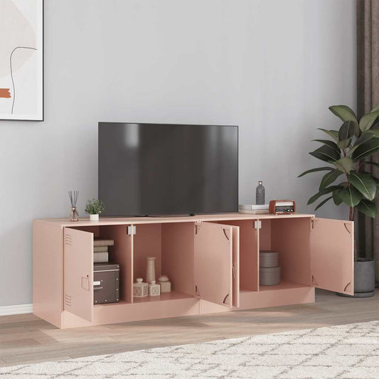 TV Cabinets 2 pcs Pink 67x39x44 cm Steel