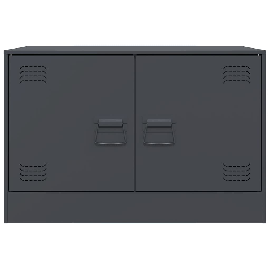 TV Cabinets 2 pcs Anthracite 67x39x44 cm Steel