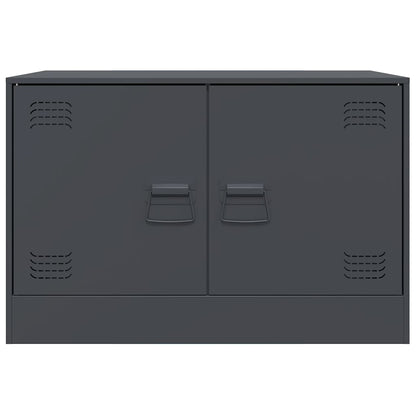 TV Cabinets 2 pcs Anthracite 67x39x44 cm Steel