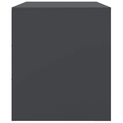 TV Cabinets 2 pcs Anthracite 67x39x44 cm Steel