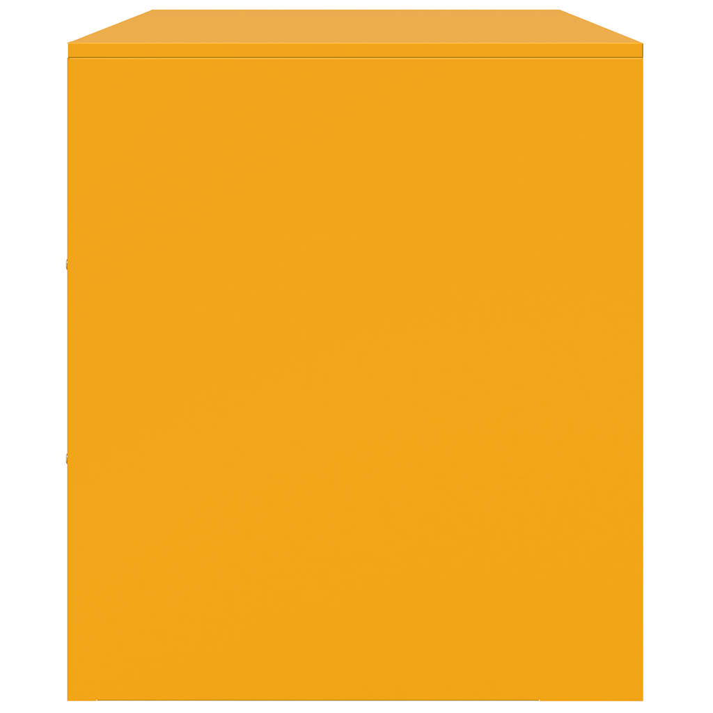 TV Cabinets 2 pcs Mustard Yellow 67x39x44 cm Steel