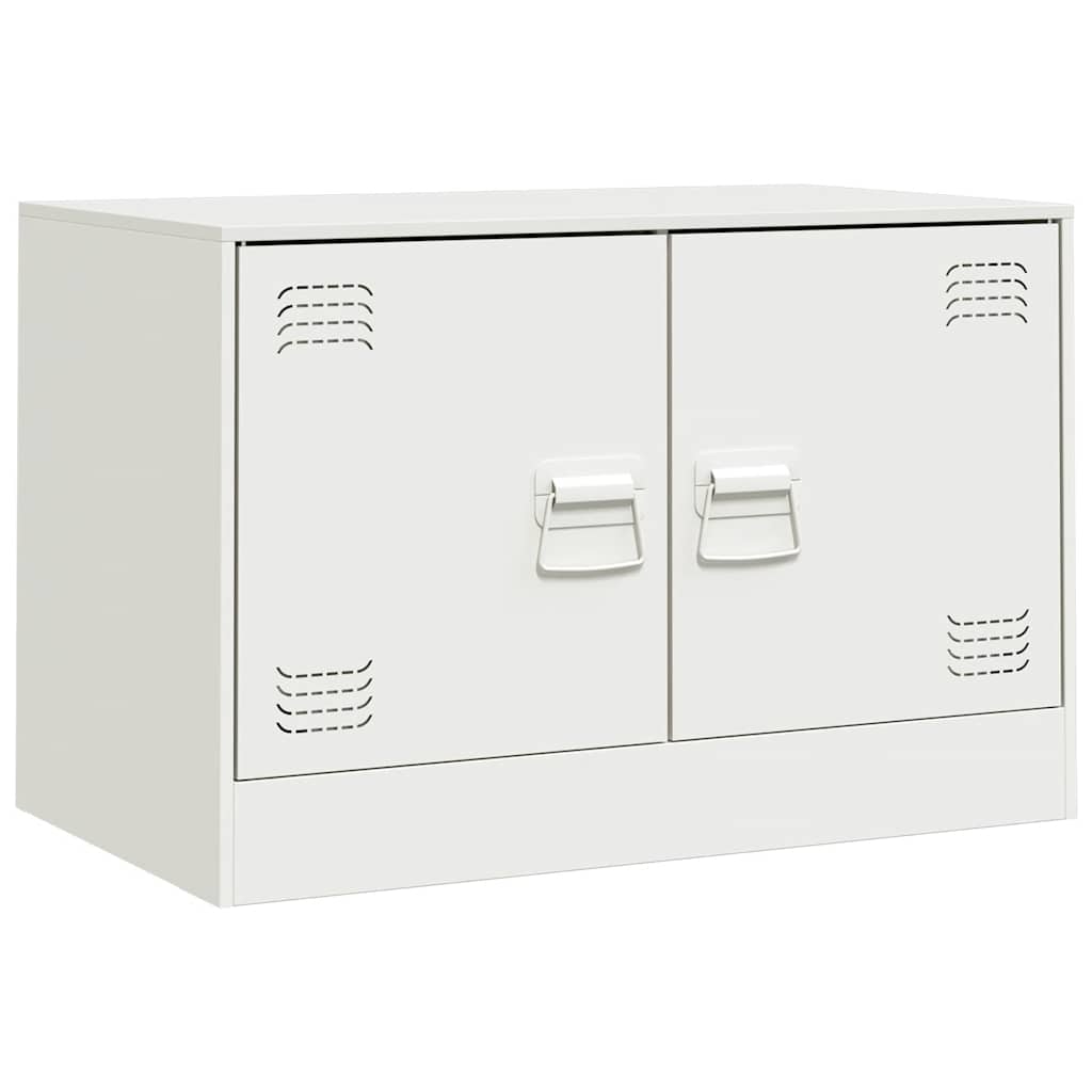 TV Cabinets 2 pcs White 67x39x44 cm Steel