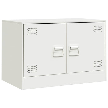 TV Cabinets 2 pcs White 67x39x44 cm Steel