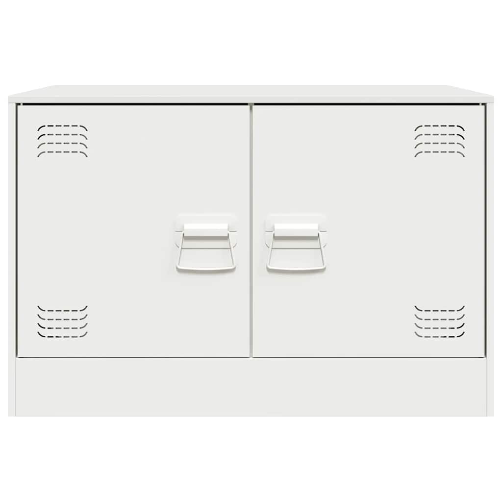 TV Cabinets 2 pcs White 67x39x44 cm Steel