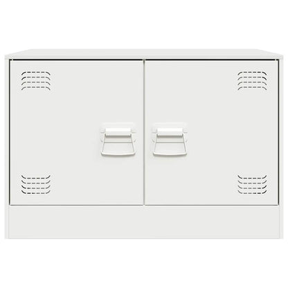 TV Cabinets 2 pcs White 67x39x44 cm Steel