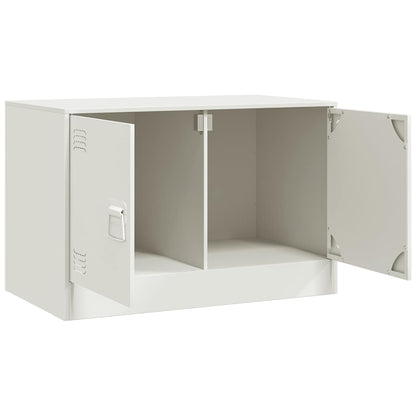 TV Cabinets 2 pcs White 67x39x44 cm Steel